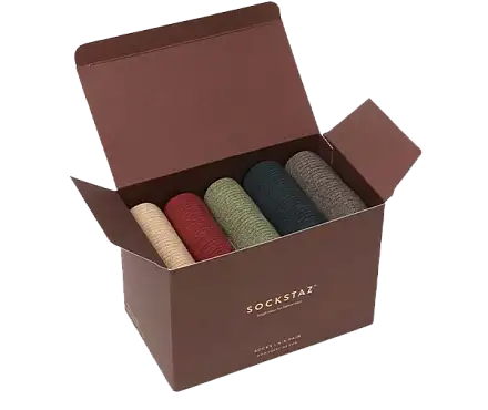 Упаковка для носков премиум-класса Фабрика упаковки в Москве - производство гофротары “ГофроМир” фото